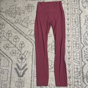 pink lululemon align leggings.